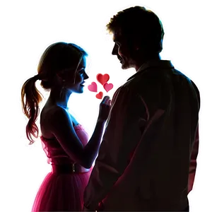 Valentines Day Couple Silhouette Png Wrn PNG image
