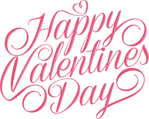 Valentines Day Cursive Text