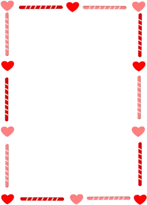 Valentines Day Frame Design PNG image