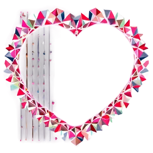 Valentines Day Geometric Border Png 21 PNG image