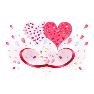 Valentines Day Heart Confetti Png Dda4 PNG image