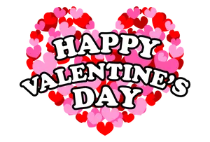 Valentines Day Heart Graphic PNG image