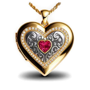 Valentines Day Heart Locket Png Iee19 PNG image