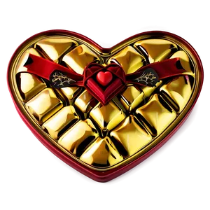 Valentines Day Heart Shaped Box PNG Dos PNG
