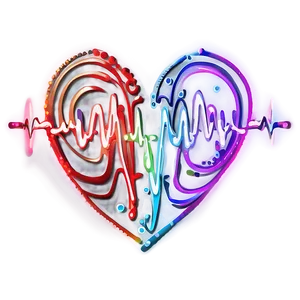Valentines Day Heartbeat Png 80 PNG image