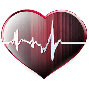 Valentines Day Heartbeat Png Gic27 PNG image