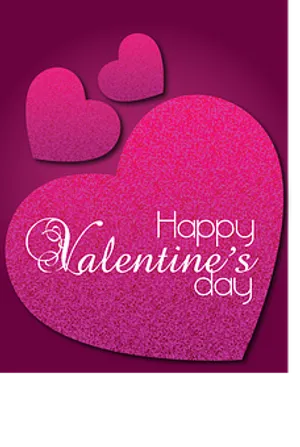 Valentines Day Hearts Card