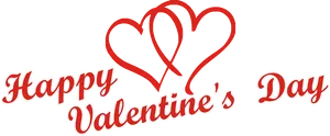 Valentines Day Heartsand Lettering PNG image