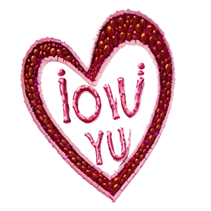 Valentines Day I Love You Text Png Slr PNG image