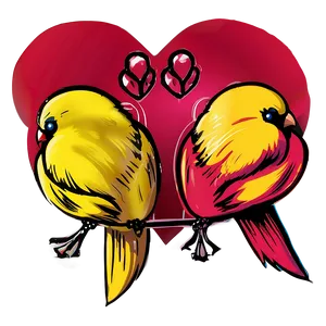 Valentines Day Love Birds Png 05212024 PNG image