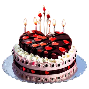Valentines Day Love Cake Png Bqd78 PNG image