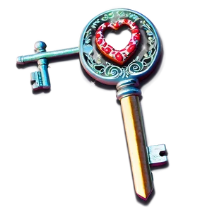 Valentines Day Love Key PNG 05212024 PNG