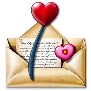 Valentines Day Love Letter PNG Vet