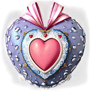 Valentines Day Pink Heart Png Yvc33 PNG image