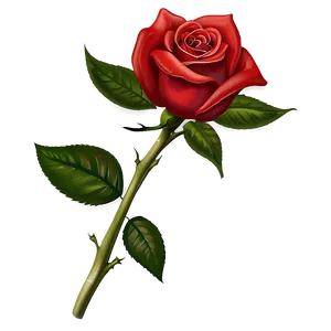 Valentines Day Red Rose PNG Quk PNG
