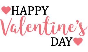 Valentines Day Script Text Design
