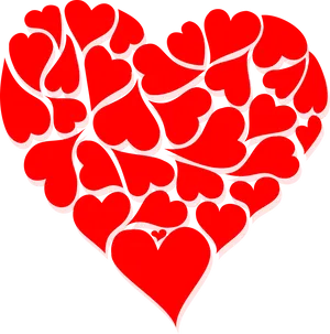 Valentines Heart Collage Graphic PNG image