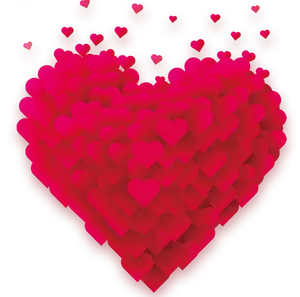 Valentines Heart Composition PNG image