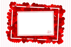 Valentines Heart Frame Template PNG image
