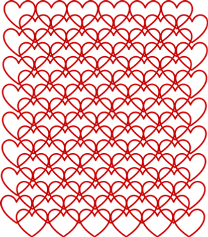 Valentines Heart Pattern Background PNG image