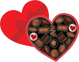 Valentines Heart Shaped Chocolate Box