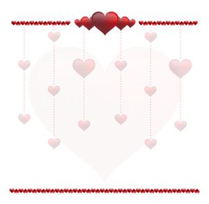 Valentines Hearts Dark Background PNG image