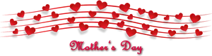 Valentines Hearts Mothers Day