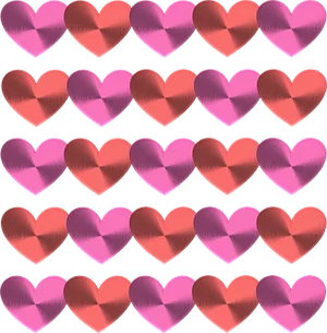 Valentines Hearts Pattern PNG image