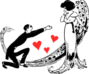 Valentines Heartson Black Background PNG image