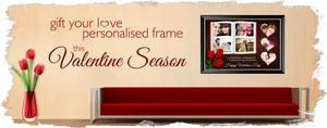 Valentines Personalized Photo Frame Advertisement