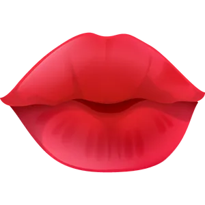 Valentines Red Lips Graphic PNG image