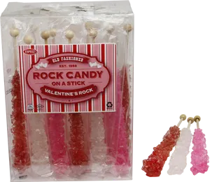 Valentines Rock Candy Sticks
