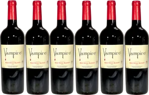 Vampire Red Wine Blend Bottles PNG image