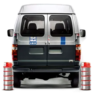 Van In City Traffic PNG Gpa57 PNG