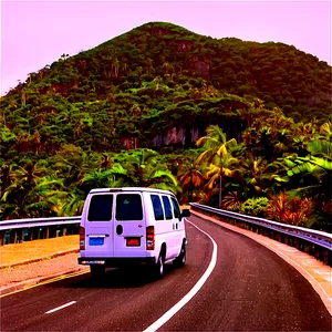 Van On Bridge View PNG Uix57 PNG