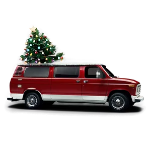 Van With Christmas Decor PNG 72 PNG