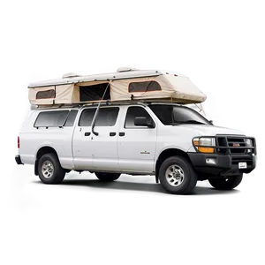 Van With Rooftop Tent PNG 06202024