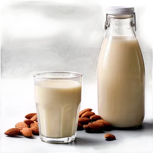 Vanilla Almond Milk PNG Dwl31