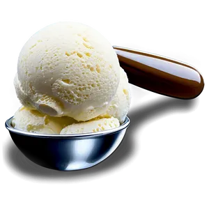 Vanilla Ice Cream Scoop PNG Arp