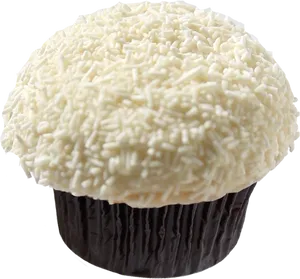 Vanilla Sprinkle Cupcake PNG image