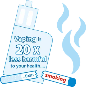Vapingvs Smoking Health Comparison PNG