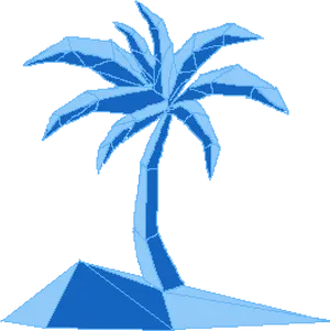 Vaporwave Palm Tree Aesthetic.png PNG image
