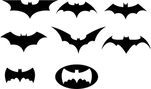 Variationsof Batman Logos PNG image