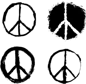 Variationsof Peace Symbol Graphic