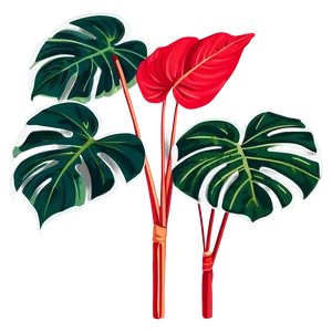 Variegated Monstera Plant PNG Fjk8 PNG