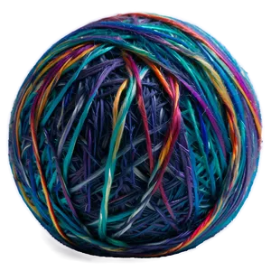 Variegated Yarn Ball Png 92 PNG image