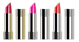 Variety Lipstick Shades Black Background PNG image