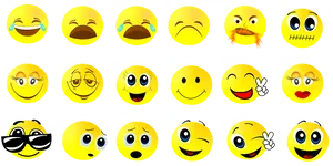 Variety_of_ Smiley_ Faces PNG image