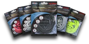 Variety Pack Shoelaceson Display PNG