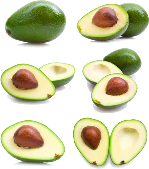 Varietyof Avocados PNG image